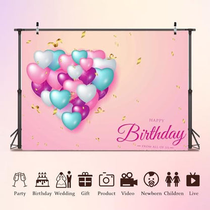 Custom 5x3ft Custom Backdrop Personalized Photo Backdrop with Picture Backdrop for Photography, Gift for Christmas, Birthday, Wedding, Graduation, Valentine's Day (60x36in) - size: 5x3FT