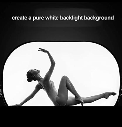 Selens Oval Light Diffuser, 59x78in/150x200cm Collapsible Pop-up Soft Light Diffusion with Portable Carrying Bag for Outdoor Photo Studio Lighting Video Live Streaming - size: 59x78inch/150x200cm with carrying bag