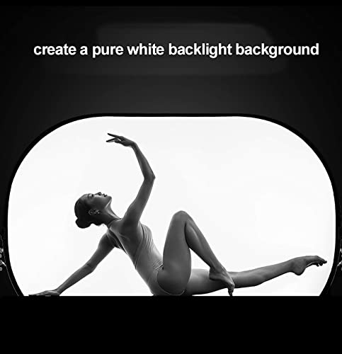 Selens Oval Light Diffuser, 59x78in/150x200cm Collapsible Pop-up Soft Light Diffusion with Portable Carrying Bag for Outdoor Photo Studio Lighting Video Live Streaming - size: 59x78inch/150x200cm with carrying bag