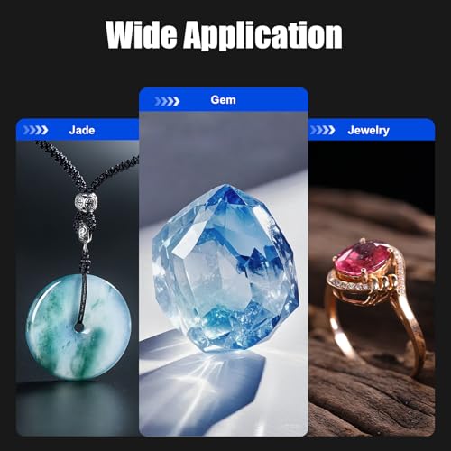 Digital Display Angle Manipulator，Gem Faceting Machine Angle Polishing Handle，High Precision Grinding Faceted Manipulator Jade Jewelry Faceting Machine Faceting Equipment 96 Index Wheel
