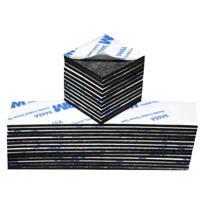 Double Sided Foam Tape, Double Sided Mounting Tape,130PCS, Heavy Duty Sticky Adhesive Tape, Include Strip and Square, for Crafts,Mixtiles, Photos, Walls, Home Decoration (Black)