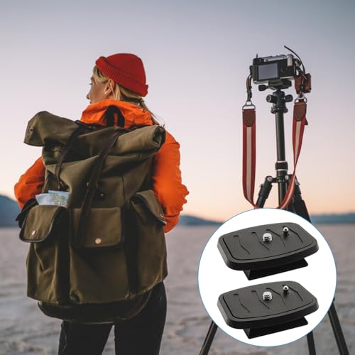 44mm Quick Release Plate, Universal QB-4W Tripod Mount Adapter Replacement for Select Tripods with 44mmx44mm Mounting Slot - Camera Mounting Base Plate - size: 44 MM