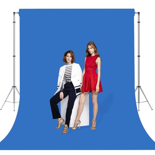 Blue Photo Backdrop for Photoshoot Blue Background for Photography Photo Backdrop Curtain for Party 6 x 9 FT - color: Blue, size: 6x9 FT