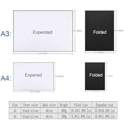 Photography Reflector Cardboard, Light Control Board for Studio Photography (1 Pack, 17 x 12 Inch) - size: 17 X 12 Inch