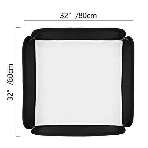 Godox Softbox 32''x32'' 80CMx80CM Fast-Setup Foldable Bowens Mount Softbox, Photography Lighting Softbox for Camera Flash Photography Studio Flash - size: Godox softbox 32"