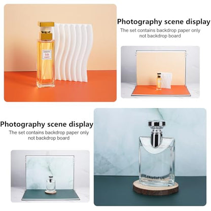 Meking 9PCS 16Patterns Product Photography Backdrops,Photo Background Flat Lay Tabletop Photo Backdrops for Food/Makeup/Jewelry Photography（16.5X11inch） - color: Mix color series