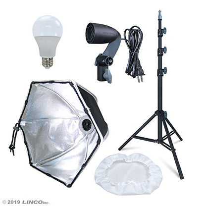 LINCO Lincostore Studio Round Lighting LED Bulb 15 inch Portrait Light Modern Style with Diffuser (Single Light) AM264