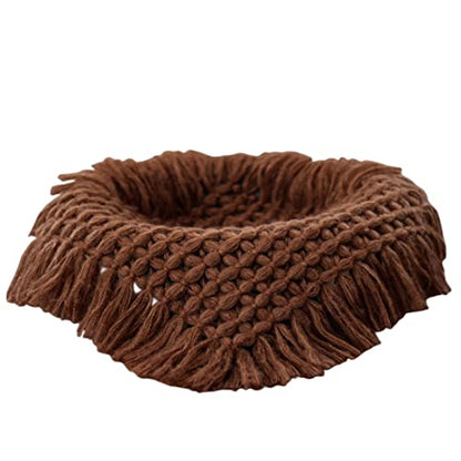 Newborn Baby Photography Props Blanket Posing Aid for Girl Boy Photo Shoot Baskets Filler Posing Stuffer Background Blanket (Dark Coffee) - color: Dark Coffee