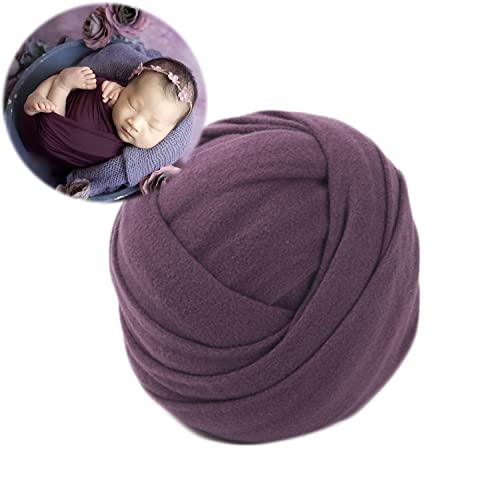Zeroest Newborn Photography Outfits Props - Stretch Wraps for Baby Boys & Girls - Photoshoot Posing Wrap Blanket (Grape) - color: Grape