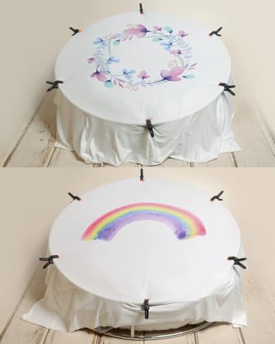 Newborn Photography Props Newborn Posing Table with Beanbag(Unfilled),6 Clips Baby Photoshoot Stand Infant Backdrop Support Stand for Travelling Newborn Photographers/Starter Photo Studio Accessories - size: Stand with Beanbag,6 Clamps