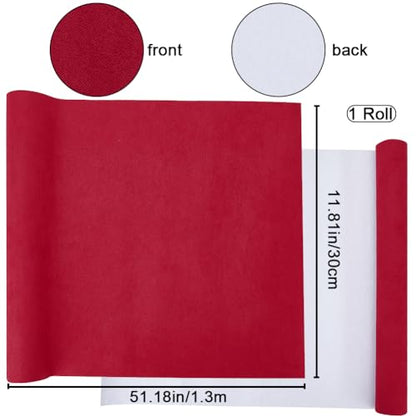 CRASPIRE 51 x 11.8inch Linen Book Cloth for Book Binding Fabric Surface Paper Backed Bookcover Books Album Scrapbooking Archival DIY Covering Protector Bookcloth Bookbinding Supplies Dark Red - color: Dark Red