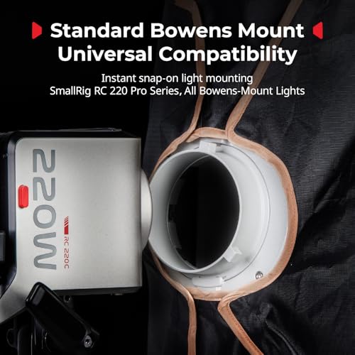 SMALLRIG 24'' x 35" Quick Release Softbox Bowens FS-6090 with Diffuser/Honeycomb Grid/Bag, Softbox Compatible with SmallRig RC 220 pro, for Bowens Mount COB Lights, for Godox for Neewer -5369 - size: 24"x35"