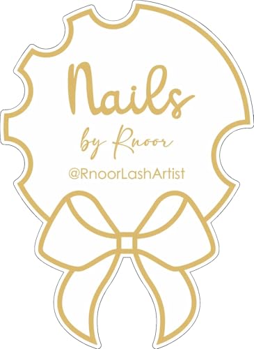 Personalized Bow Nail Technician Beauty Salon Advertise Nailfie Prop Business Signnail Artist Gift Nail Social Media Pic Nail Photo Props Custom Nail Art Tray (Nude) - color: Nude
