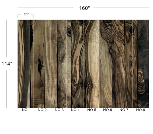 Cliouar-Wood Block Texture Background Mural Wallpaper Peel and Stick 160" x 114" - color: No.13, size: 160" x 114"