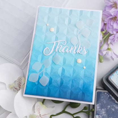 Briartw 3D Embossing Folder for Card Making Adding Textured Detail to Paper Crafting 6.3x4.5inch Clear Texture Plate Perfect for Heavyweight Cardstock (≥250gsm/92lb),Diamond Texture Template - color: Diamond