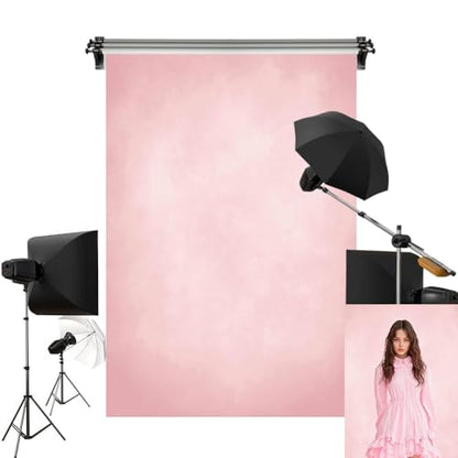 Kate 5x7ft/1.5x2.2m Pink Backdrops Abstract Sweet Girls Pink Seamless Portrait Background Photo Studio Props - color: Pink, size: 5x7ft