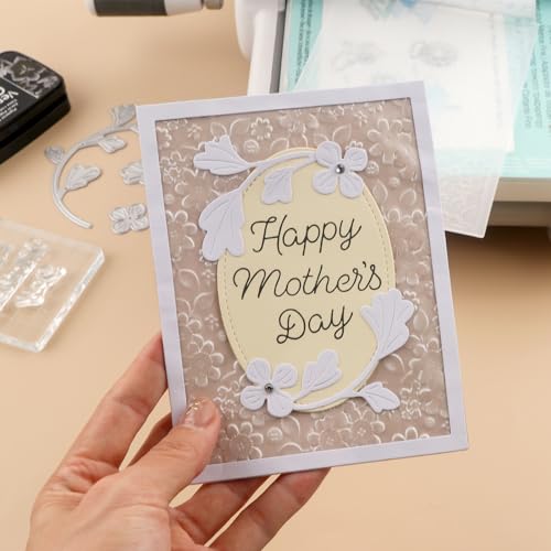 BAOFALI 3D Embossing Folder for Card Making Blooms Plastic Embossing Folders for DIY Scrapbooking Photo Album Card Paper Craft Decoration Embossing Template Paper Card Embossing Stencil - color: Flowers 1