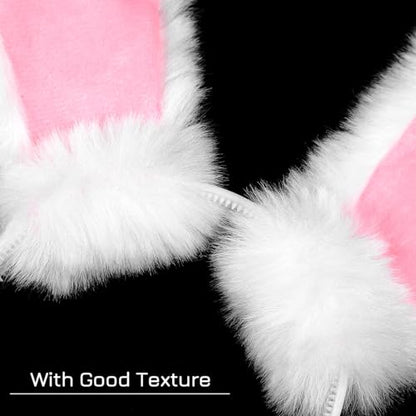 Plush Bunny Ears Headband for Easter Accessory for Girls Cute Cosplay Prop for Parties and Festivals for Easter Celebrations