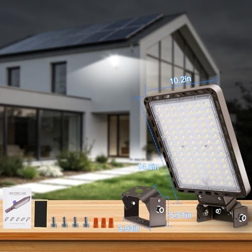 240W LED Parking Lot Light Trunnion Mount Dusk to Dawn 5000K Led Parking Lot Lights Outdoor Area Commercial Security IP65 Waterproof 100-277V 36000LM - size: 240W Trunnion Mount