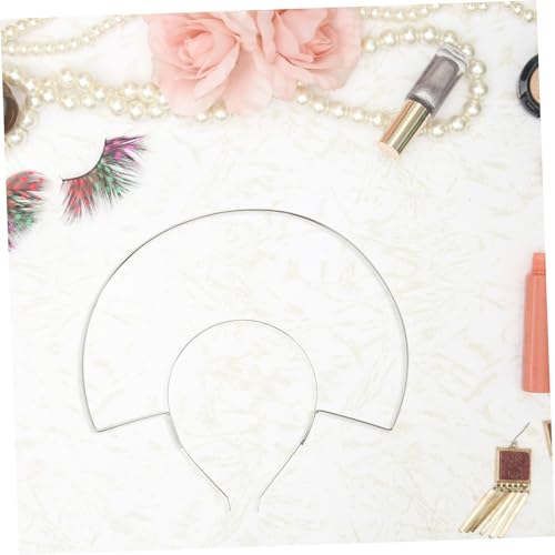 VICASKY DIY Easter Photo Prop Headband White Mary Crown Headdress Simple Structure Party Hair Decor for Beauty Pageants Banquets and Special Occasions