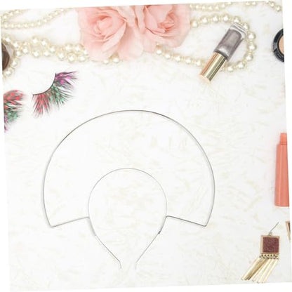 VICASKY DIY Easter Photo Prop Headband White Mary Crown Headdress Simple Structure Party Hair Decor for Beauty Pageants Banquets and Special Occasions