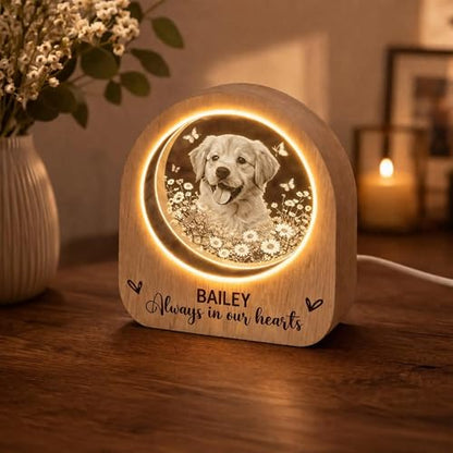Personalized Photo Pet Memorial Night Light, Custom Dog Photo LED Night Light for Mom, Angel Memorial Keepsake, Sympathy Gift, Dog Mom Gift, Pet Lover Gifts - color: Style 13