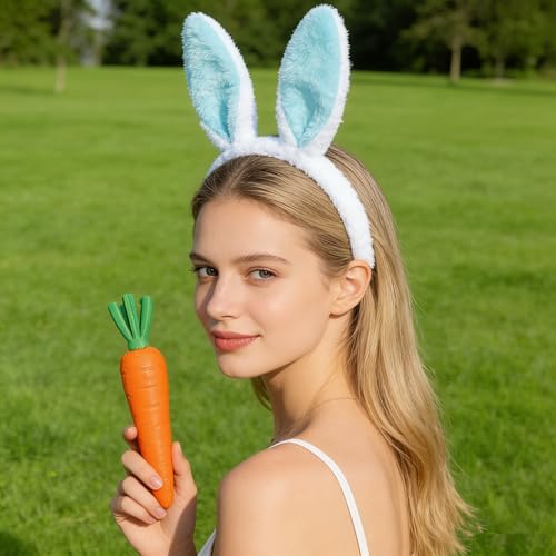 YOWOCAL Bunny Ear Headband Headwear - color: Blue
