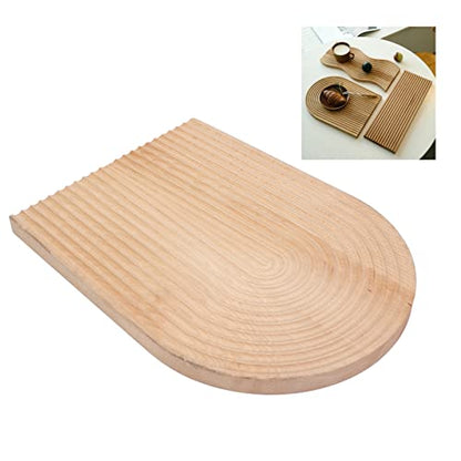 Wooden Bread Dessert Tray, Multifunction Ser Tray, Wood Geometric for Bread Cutting Board, Food Photography Background, T with (Ellipse)