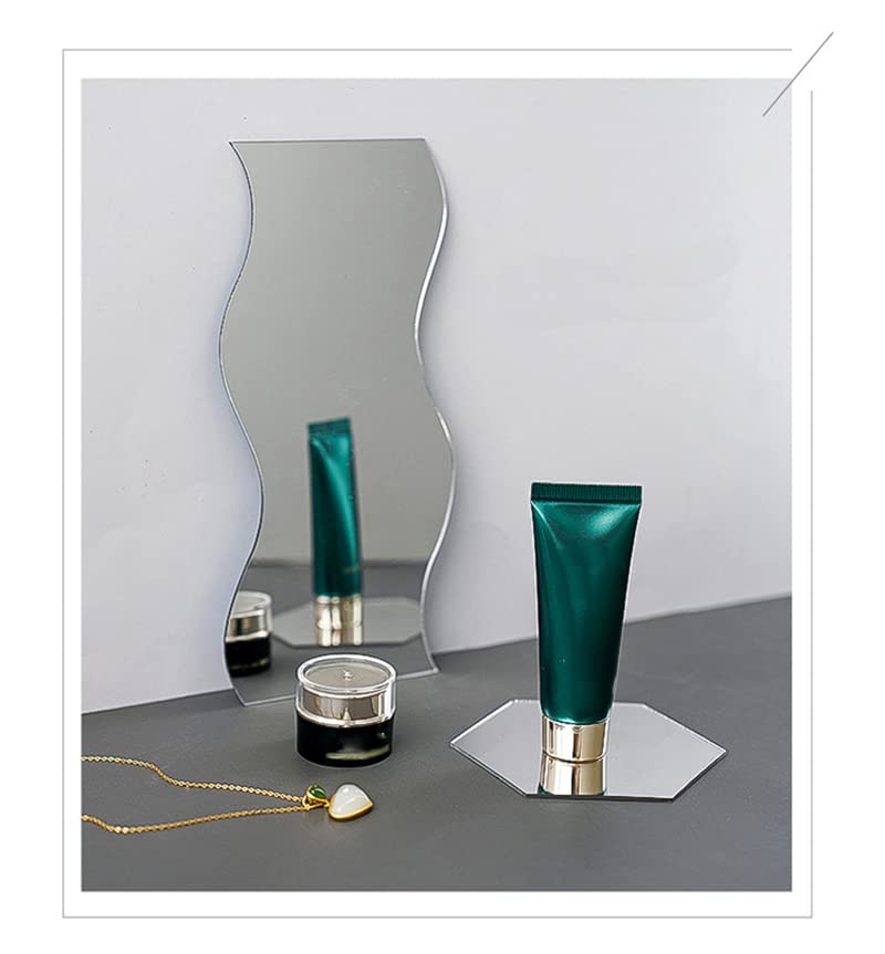 Acrylic Mirror Product Photography Props Mirror Set Photo Background Photoshoot Props Reflective Display Sheet(7Pcs)