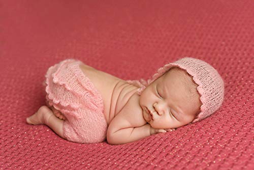 Fashion Cute Newborn Boy Girls Baby Costume Outfits Photography Props Hat Pants - color: Pink