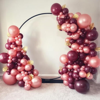 Double Stuffed Pearl Dusty Pink balloons Different Size 115Pcs 5/10/12/18 Inch Pearl Rose Blush Pink Balloon Garland Arch kit for Boho Birthday Wedding Engagement Bridal Baby Shower Party - color: Pearl Dusty Pink