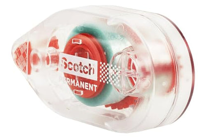 Scotch 6061 Scotch Double Sided Adhesive Roller Tape Runner, Permanent, Acid-Free, Photo-Safe Adhesive for Scrapbooking, Photo Mounting, and Crafts, 0.27 in x 26 ft per Roller, Pack of 3 - size: 3-Pack