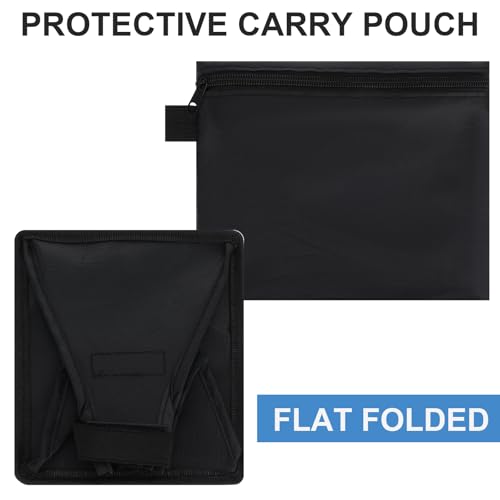 2 Pack Flash Diffuser Light Softbox 7" x 6" + 8" Octagon Speedlight Softbox Universal Collapsible Mini Softboxs with Storage Pouch for Canons, Yongnuo and Nikons Speedlight