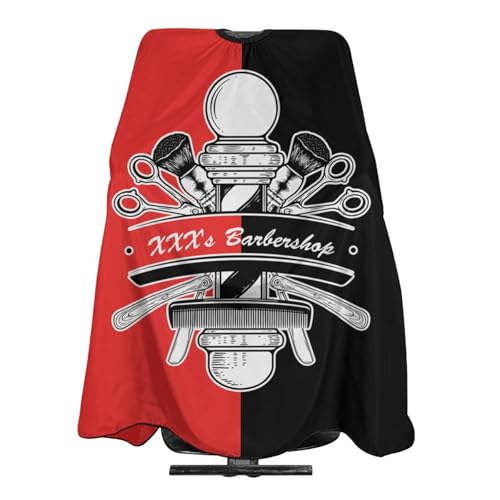 Custom Barber Cape, Personalized Haircut Salon Cape for Men - color: Barber Style 1