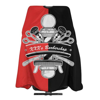Custom Barber Cape, Personalized Haircut Salon Cape for Men - color: Barber Style 1