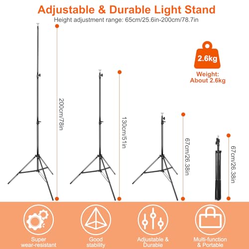 iMounTEK Backdrop Stand for Party, 6.5 * 9.84 ft Photographic Studio Photo Backgrounds Adjustable Photo Backdrop Stand Kits with a Carrying Bag Photo Backdrop Stand for Photography/Wedding - color: Black