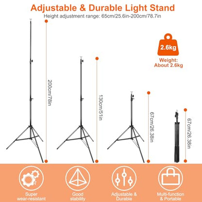 iMounTEK Backdrop Stand for Party, 6.5 * 9.84 ft Photographic Studio Photo Backgrounds Adjustable Photo Backdrop Stand Kits with a Carrying Bag Photo Backdrop Stand for Photography/Wedding - color: Black