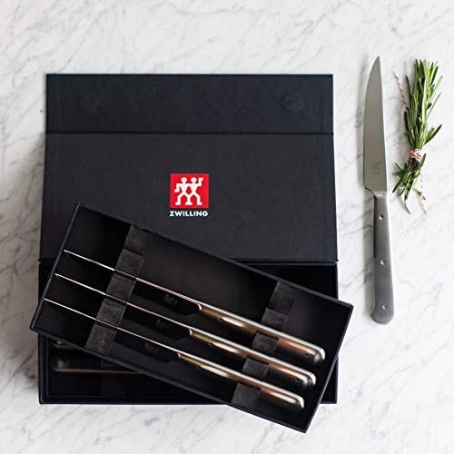 ZWILLING Porterhouse Razor-Sharp Steak Knife Set of 8 with Black Presentation Case, Gift Set - color: Black, size: 8-pc