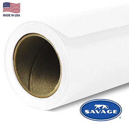 Savage Seamless Background Paper - #1 Super White (53 in x 36 ft) - color: Super White, size: 53 in x 36 ft