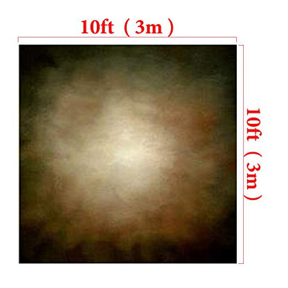 Kate 10ft(W) x10ft(H) Abstract Photography Backdrops Microfiber Brown Green Portrait Photography Studio Background(More Green) - size: 10×10ft