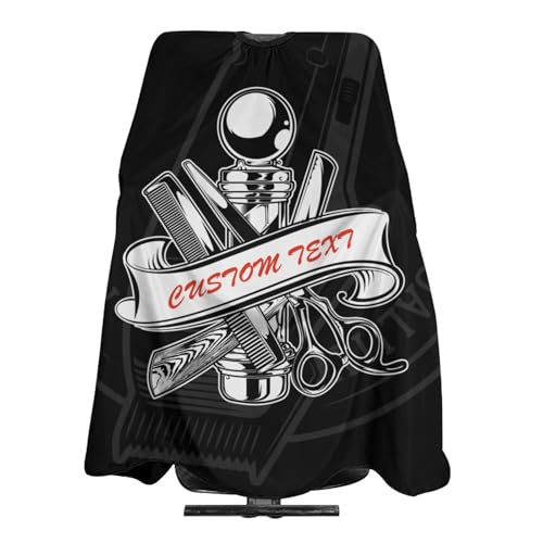 Custom Barber Cape, Personalized Haircut Salon Cape for Men - color: Barber Style 4