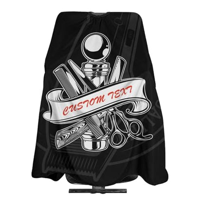 Custom Barber Cape, Personalized Haircut Salon Cape for Men - color: Barber Style 4