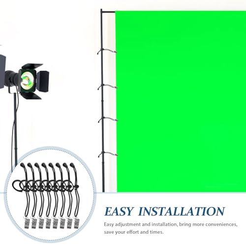 Generic 8pcs Photography Backdrop Clip Holder Set Adjustable Background Cloth Clamps for Studio Photo Video Shooting