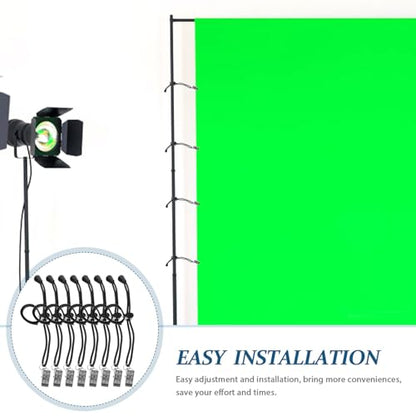 Generic 8pcs Photography Backdrop Clip Holder Set Adjustable Background Cloth Clamps for Studio Photo Video Shooting