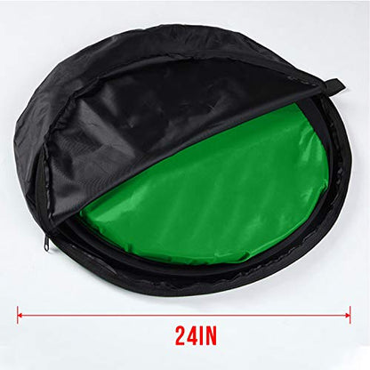 Koopro 5’×7’ Collapsible Twist Background Double-Sided Pop Up Flex Backdrops Chroma Blue & Green Portrait Screen Professional Video Photography and Television Studio Props with Carrying Case - color: Blue&Green
