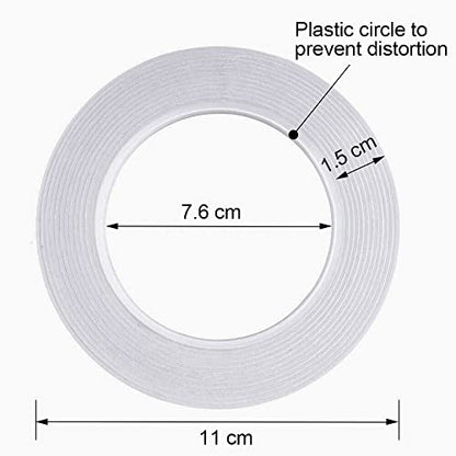 Thin Double Sided Tape for Craft,Card Making,Gift,Scrapbooking and Office School Stationery Supplies,Tear-by-Hand, Paper Backing (4Rolls,1 Inch x 32 Yards Per Roll) - size: 1 inch