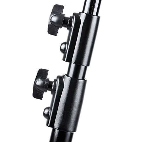 NEEWER PRO 9feet/260cm Spring Loaded Heavy Duty Photography Photo Studio Light Stands with 1/4" Screw & 5/8 Stud for Video, Portrait and Photography Lighting (2 Packs) - style: 260cm/2-Pack