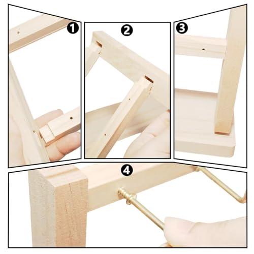 3 Layers of Wooden Display Eacks With Hooks for Necklaces. Rings, Earrings, Bracelets, And Other Jewelry Storage Display Rack - size: 3 Layers