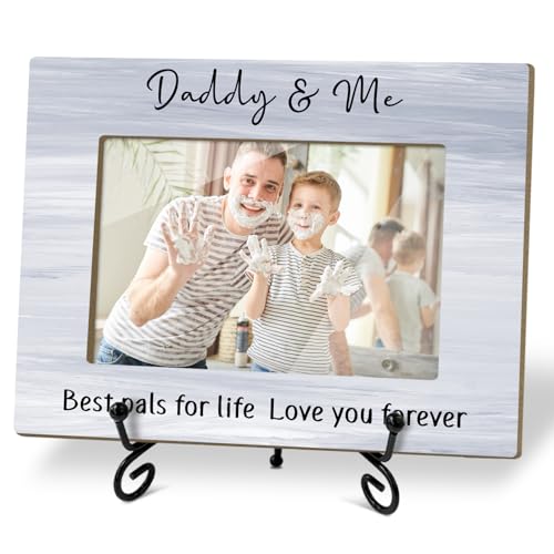 Daddy & Me Picture Frame - Love You Forever,Dad and Fathers,4x6 Photo Frame for Tabletop Display Desk Decor - 03 - color: Frame03