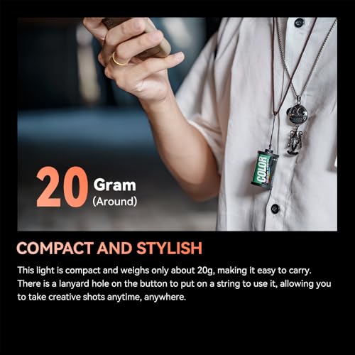 TTArtisan Mini RGB Led Light for Camera 400-750nm Full-Color RGB Magnetic Cold Shoe Lights, Rechargeable Retro Film Style Small Led Photography Lighting (1)